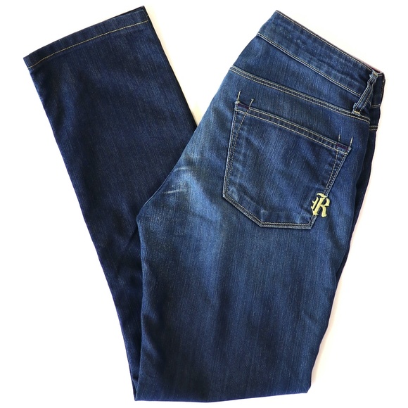 Rich & Skinny Denim - Low-rise straight leg R&S "Sleek" style jeans